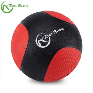 Zhensheng Hoge Kwaliteit Aangepaste Logo Fitness Power Training Zacht Rubber Medicine Bal Fitness Gewicht Bal Slam Bal