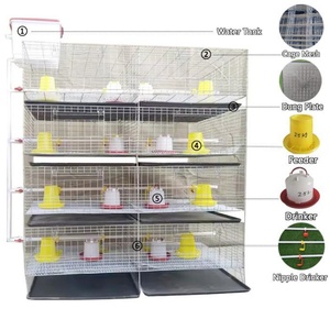 Resistente H-Type in acciaio zincato Multi-funzionale gabbia per pulcino del bambino nuova gabbia per nidificazione di pollo da fattoria per poltiglia di pollame - Product Image 4