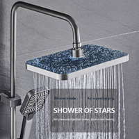 Système de Douche Thermostatique, Affichage Numérique LED, 4 Fonctions, Commandes Piano, Ensemble de Douche Mural, Mitigeur de Bain et Douchette Bidet