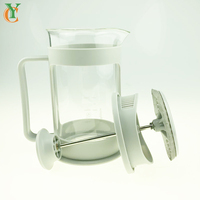 Bodum thule — théière en verre borosilicate, ronde, de 650ml, 23OZ, avec couvercle en plastique, pot à café