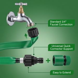Universele PVC <span class=keywords><strong>Soaker</strong></span>-slang Tuinsproeier Koelende Verneveling Bewatering Penetratie Sprinklerslang Tuinirrigatie Druppelsysteem - Product Image 4