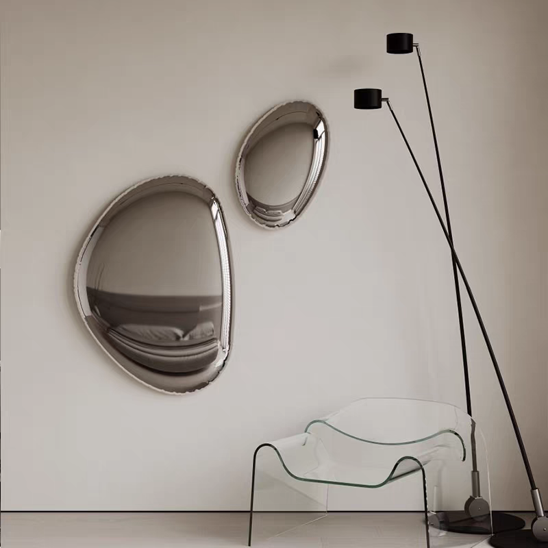 Custom Mirror Stainless Steel Polished Art Deco Abstract & Geometric Handicraft Wall Sculpture Metal Interior Decoration Hanging · image 5