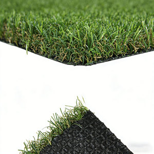 <span class=keywords><strong>Gazon</strong></span> artificiel durable à poils mixtes (droits et bouclés) pour aires de jeux et terrains de sport, disponible en couleurs et largeurs personnalisées - Product Image 4
