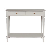 Nouveauté 2025 Meubles de salon Design français Classique moderne Table console en bois noir pour l'entrée