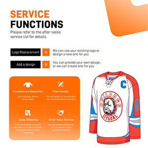 Maillot de hockey Puck Pros Suède 100% polyester imprimé par sublimation respirant séchage rapide unisexe adulte <span class=keywords><strong>XL</strong></span> - Product Image 4
