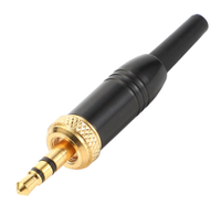 Nouveau Mini 3.5mm connecteur TRS prise OEM usine en gros Jack 3 pôles adaptateur serrure plaqué or D112/V1/P03 pour casque cuivre