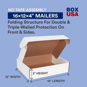 Cajas de Cartón Corrugado con Superficie Mate Kraft Blanca Personalizadas para Envío y Almacenamiento de Joyería - Product Image 2