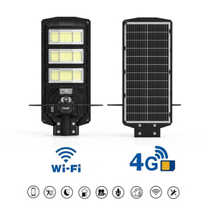 Lampe solaire de rue 600W ABS+PC SMD2835 6000K avec caméra de sécurité 4MP V380, télécommande et garantie de 2 ans - Product Image 5