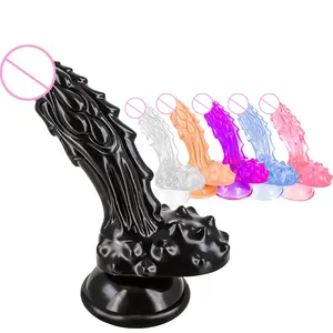 Động vật Quái Vật dildo dương vật g-tại chỗ mô phỏng dương vật hậu môn cắm tuyến tiền liệt massager với cốc hút cơ sở đồ chơi tình dục - Product Image 1