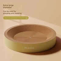 Miaolis Lit-griffoir pour chat en carton ondulé, durable, résistant à l'effraction, planche à griffer extra-large, sans assemblage