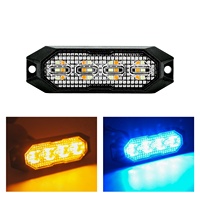 Mini voyant stroboscopique LED haute puissance 24 watts utilisé calandre stroboscopique de camion en aluminium barre lumineuse clignotante lumière de voiture