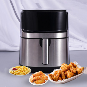 Air Fryer 5.5L Electric Multifunctional Home Use Low Oil Frying Smokeless Ceramic Coating Square Design - Product Image 1