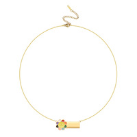Collier en acier inoxydable Resoul, plaques de nom vierges, bijoux fantaisie, collier mignon pour filles, bracelet plaqué or 18 carats pour femmes