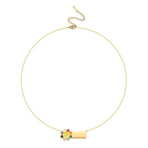 Collana in acciaio inossidabile Resoul con targhetta personalizzabile, gioielli a forma di cartone animato, graziosa collana <span class=keywords><strong>per</strong></span> ragazze, bracciale placcato oro 18k <span class=keywords><strong>per</strong></span> donne - Product Image 5
