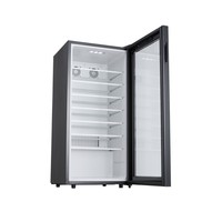 Mini-réfrigérateur-congélateur thermoélectrique portable 125L à porte unique, sans givre, pour voiture et hôtel, avec batterie, compatible français