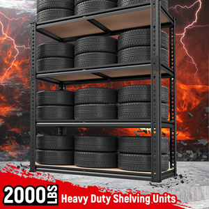 Scaffalatura Autoportante a 5 Ripiani in Acciaio Leggero con Protezione Anticorrosione Sistema di Scaffalature a Lunga Campata per Magazzino - Product Image 6