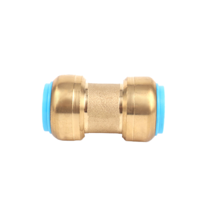 Raccord de tuyauterie en laiton droit à compression, composants métalliques personnalisés - Product Image 2