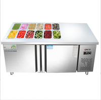 Réfrigérateur bar à salades vente directe d'usine vitrine réfrigérée pour salades de fruits