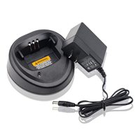 Chargeur WPLN4137 avec prise US et EU pour Motorola CP200 CP200D GP3688 GP3188 Talkie-walkie – Remplacement du chargeur original WPLN4138 avec support