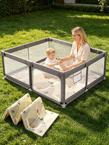 <span class=keywords><strong>Parc</strong></span> pour bébé PPEN1 120*180cm, clôture <span class=keywords><strong>pliable</strong></span> pour enfants, <span class=keywords><strong>parc</strong></span> pour bébé d'intérieur, clôture de jeu pour enfants d'intérieur - Product Image 1