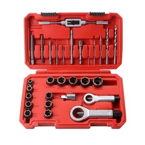 29Pcs Broken Screw Extractor Set Metric Spiral Flute High Carbon Steel Industrial Grade Bolt Remover Tools - Product Image 1