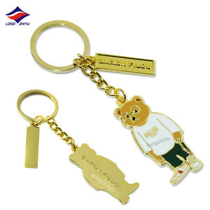 Longzhiyu 14 عاما الصين ميدالية مفاتيح معدنية صانع المهنية مخصص شعار الحيوان سلاسل المفاتيح المينا سلاسل المفاتيح - Product Image 6