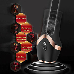 Boîte personnalisée gratuite - Coupe de masturbation électrique Masturbateur masculin à impulsions vibrantes Vagin gland Retard de l'éjaculation Jouets sexuels érotiques - Product Image 4