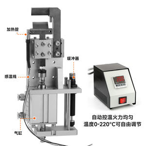 Heated <b>Pneumatic</b> Push Knife DL-NKH2515AML-32T Adjustable Industrial Plastic <b>Shear</b> with Temperature Range From 0-220 Celsius - Product Image 2