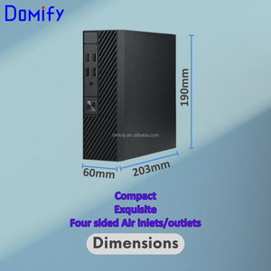 Vỏ máy tính để bàn nhỏ gọn K09 tùy chỉnh, kiểu dáng mỏng, mini ITX, kim loại, dành cho văn phòng, HTPC, với cổng I/O phía trước, 4 cổng USB, hỗ trợ ATX/MATX, hàng mới. - Product Image 5