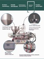 Machine de remplissage automatique à double tête pour crème cosmétique, crème de jour, cire à chaussures, pommade et autres produits cosmétiques
