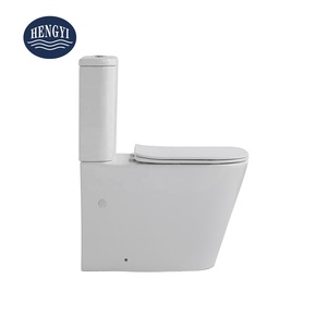 Australie WaterMark Comfort hauteur cyclone rinçage au mur deux pièces suites de toilettes nano glaçure céramique P-trap WC toilette - Product Image 4