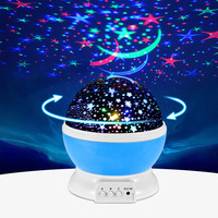 Projecteur LED rotatif produisant l'image d'un ciel étoilé pivotant, planétarium, idéal pour la chambre d'un enfant, ou comme cadeau