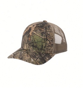 Sombrero de camionero de camuflaje de 6 paneles a la moda, gorra de lona vaquera con estampado de camuflaje negro, logotipo personalizado para ciclismo al aire libre, Playa informal - Product Image 3