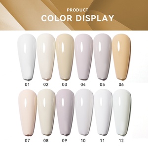 JTING Collection Populaire Blanc Laiteux 12 Couleurs Vernis à Ongles en Gel OEM Personnalisé Marque Privée Bouteilles de 15ml Design Gratuit - Product Image 3