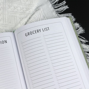 Agenda in Tessuto Personalizzata, Libro A5 con Copertina Rigida, Stampa in Lamina d'Oro, Segnalibro a Nastro, Quaderno per Appunti - Product Image 5