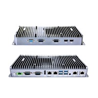 Fanless komputer tertanam i7 8565U 16G DDR4 M.2 TPM2.0 industri mini pc linux kompatibel 4 port lan