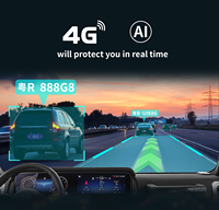 Cámara para Auto 4G 2K Frontal 1080P Trasera GPS Beidou Doble Modo Control Remoto WiFi APP Grabadora de Conducción Monitor de Auto DVR
