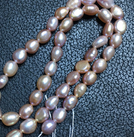 7-9mm Baroque Perle D'eau Douce À Travers Le Trou Perlé Diy Collier Bracelet Bijoux Matières Premières