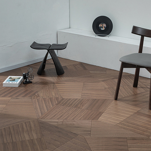 Pisos de Parqué de Madera de Nogal Negro Multicapa AVANTIMORA, con Acabado Laca UV, Grado AB, 16mm 12mm, para Edificios Comerciales - Product Image 1