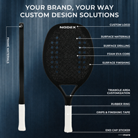 Raquette de beach tennis personnalisée en fibre de carbone légère, de luxe, de haute qualité, avec marque OEM