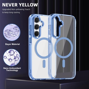 Custodia per telefono cellulare trasparente trasparente in TPU antiurto di lusso per <span class=keywords><strong>Samsung</strong></span> S24 S22 S23 <span class=keywords><strong>ultra</strong></span> A55 galaxy PC sottile - Product Image 4