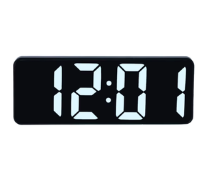 Réveil électronique LED durable avec affichage de la température et de l'humidité, calendrier, design en plastique ABS, utilisation à domicile, intérieur, chambre à coucher, salon - Product Image 4