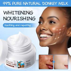 Crème Visage Éclaircissante <span class=keywords><strong>au</strong></span> <span class=keywords><strong>Lait</strong></span> <span class=keywords><strong>d</strong></span>'Ânesse <span class=keywords><strong>Bio</strong></span> ZOZU en Gros – Soin Coréen Hydratant et Réparateur pour une Peau Lumineuse - Product Image 6