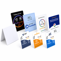 Carte de commentaires Google personnalisée en PVC avec support NFC et code QR pour les entreprises locales, livraison rapide