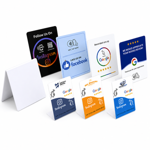 Carta Personalizzata in PVC per Recensioni Google con Supporto NFC e <span class=keywords><strong>Codice</strong></span> <span class=keywords><strong>QR</strong></span> per Attività Locali, Spedizione Rapida - Product Image 2