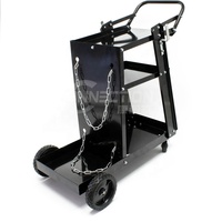 Chariot de Machine de soudage en acier de cylindre de gaz mobile avec poignée de chaîne et tiroirs