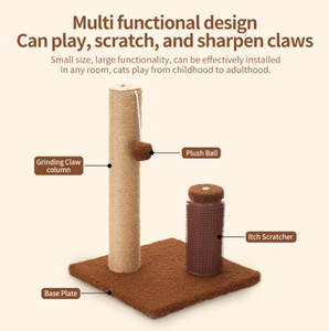 Groothandel Nieuwe <span class=keywords><strong>Sisal</strong></span> <span class=keywords><strong>Cat</strong></span> Scratcher <span class=keywords><strong>Cat</strong></span> Tree Krabpaal Met Bottom Board <span class=keywords><strong>Tunnel</strong></span> - Product Image 4