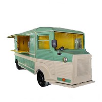 Ensemble complet de camion de restauration de crème glacée avec machines à crème glacée molle et dure