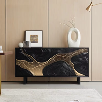 Console d'entrée moderne en bois massif, style luxe léger, meuble de salon, buffet de salle à manger, mobilier de maison