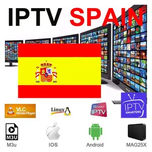 Il set-top box iptv Android di marca crystal M3u fornisce campioni per l'abbonamento di prova gratuito. Agente pannello rivenditore 4k smart live TV